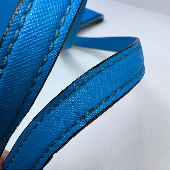 Michael Kors Large Electric Blue Saffiano Leather Top Zip Tote Shoulder Bag - Picture 8 of 16